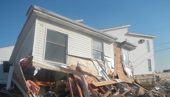 hurricane sandy damage to home in 2012