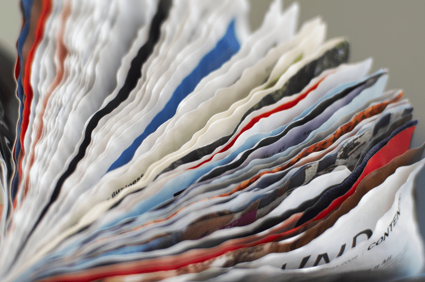 water damaged book pages